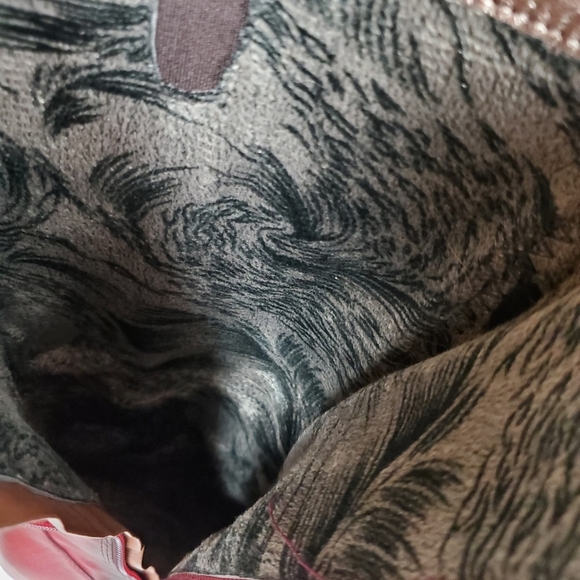 Vangelo Donna Mid Calf  Heeled Dress Boot Bordo Red 37/6.5 - Picture 12 of 16